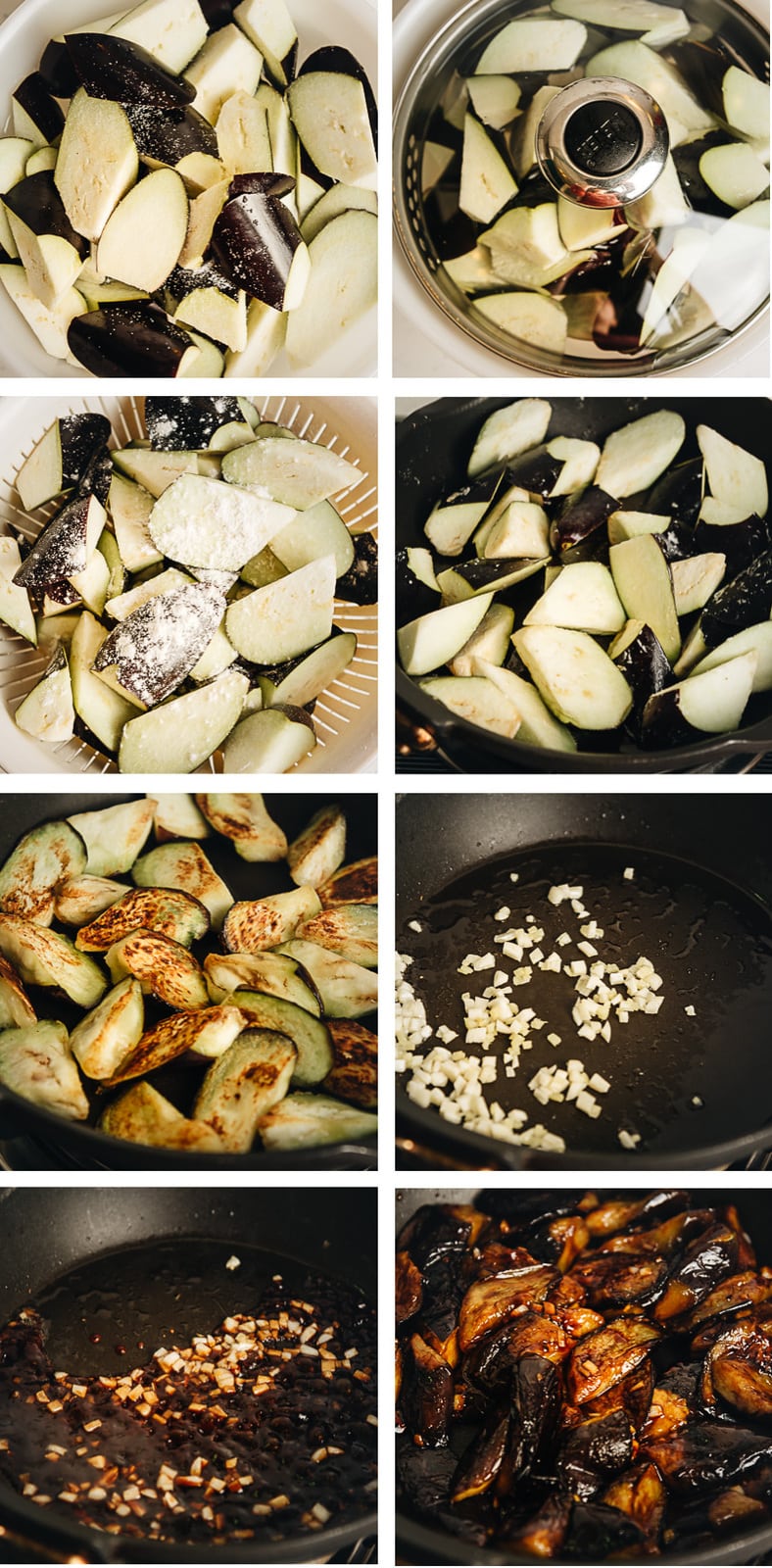 Home made Chinese eggplant cooking step by step