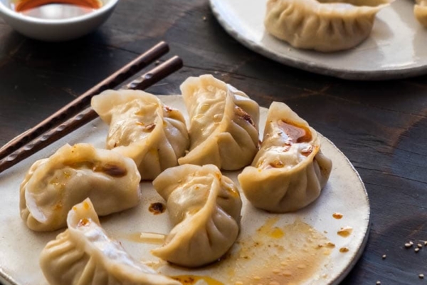 My mom’s secret recipe for creating the best pork dumplings. The dumplings are juicy, tender and taste so good even without any dipping sauce!