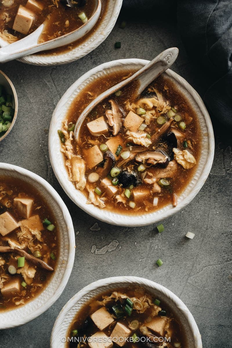 Easy hot and sour soup