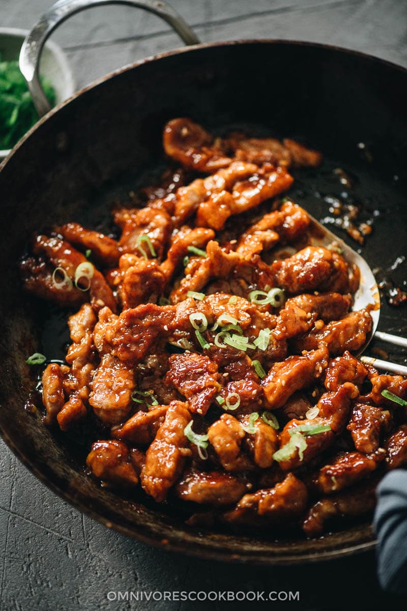 Homemade sweet and sour pork