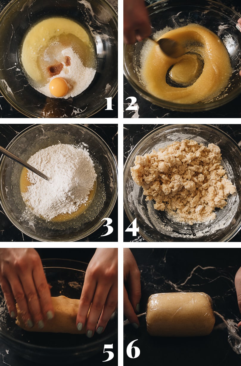 Prepare the topping dough step-by-step
