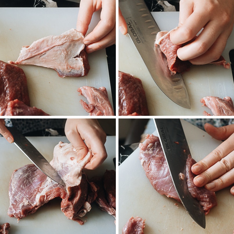 How to cut lamb for stir frying