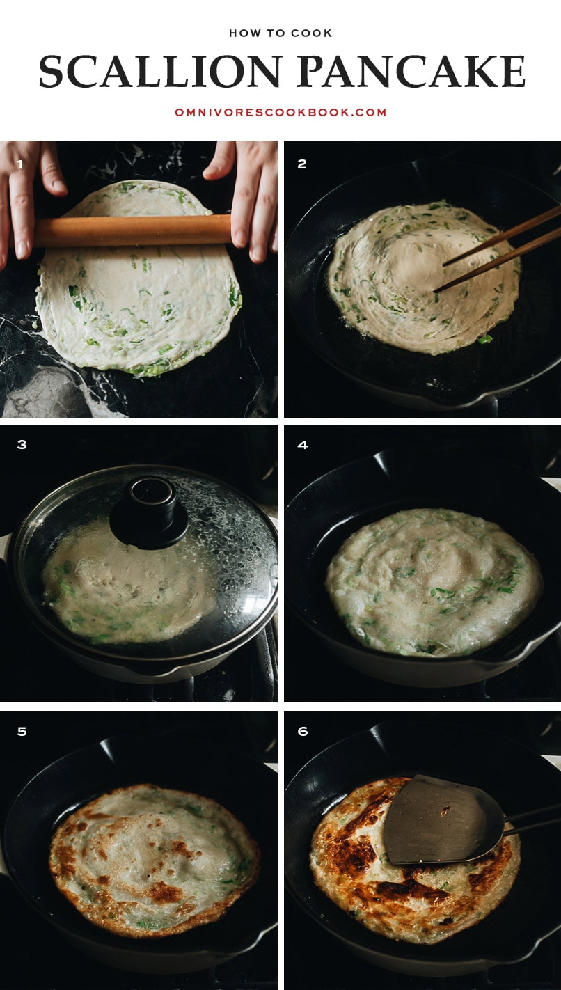 How to cook scallion pancake step-by-step