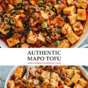 An easy mapo tofu recipe that creates the authentic taste of China and features soft tofu cooked in a rich, spicy, and savory sauce that is full of aroma. Serve it over steamed rice for a quick, delicious and healthy weekday dinner!