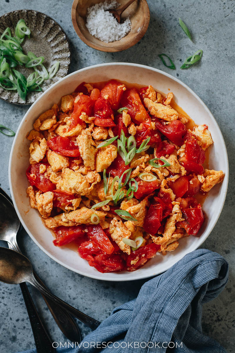 Chinese tomato and egg stir fry