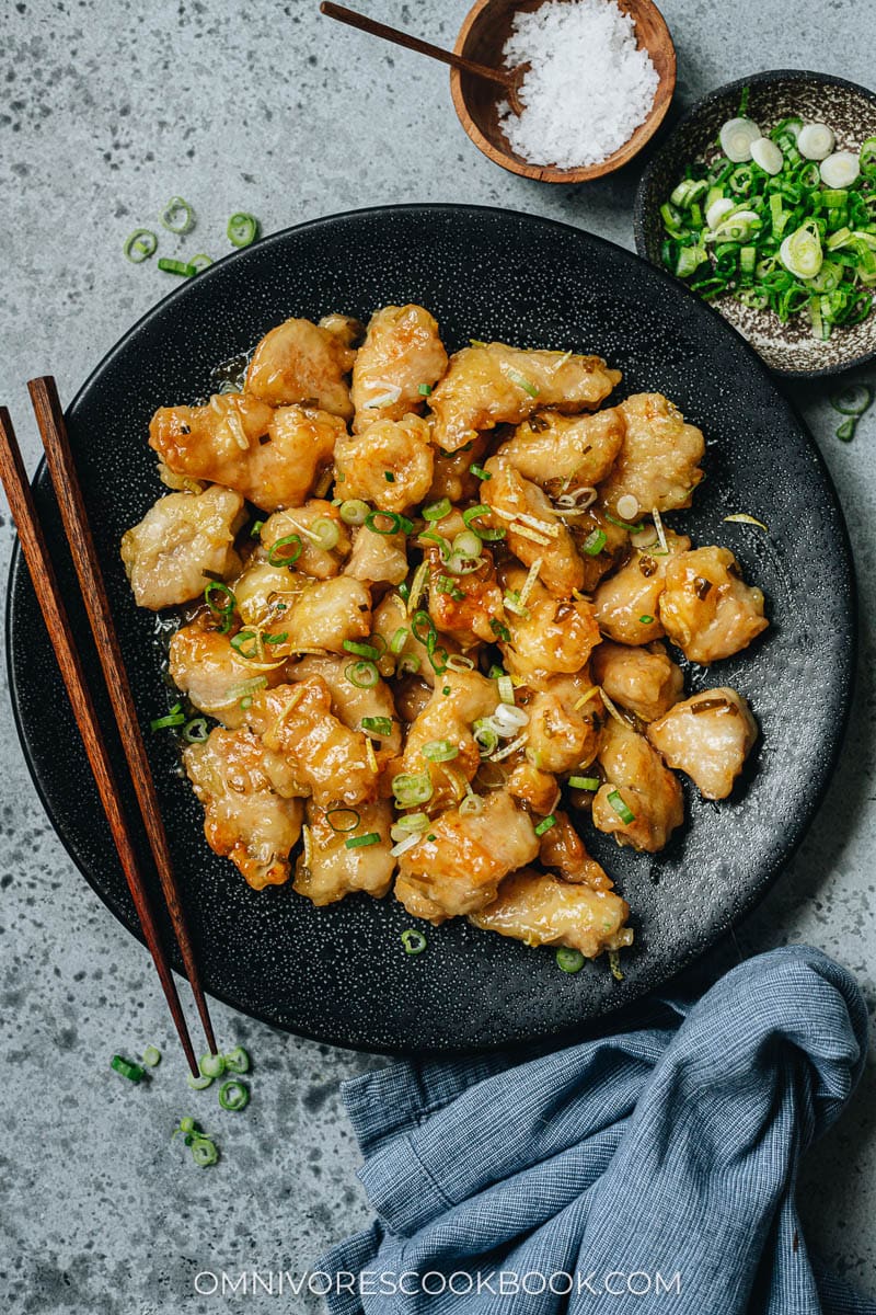 Homemade Chinese lemon chicken